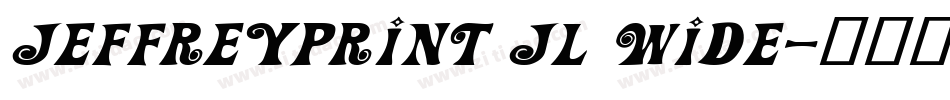 JeffreyPrint JL Wide字体转换